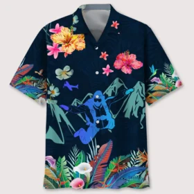 Parachutisme – Chemise hawaïenne amour tropical