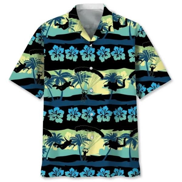 Parachutisme – Chemise hawaïenne plage nature