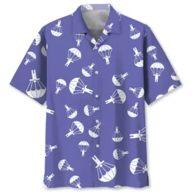 Parachutisme – Chemise hawaïenne violette