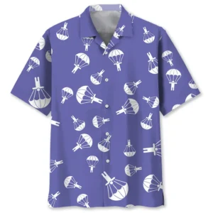 Parachutisme – Chemise hawaïenne violette