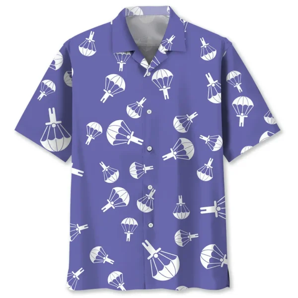 Parachutisme – Chemise hawaïenne violette