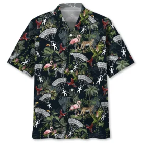 Parachutisme – Chemise hawaïenne tropicale