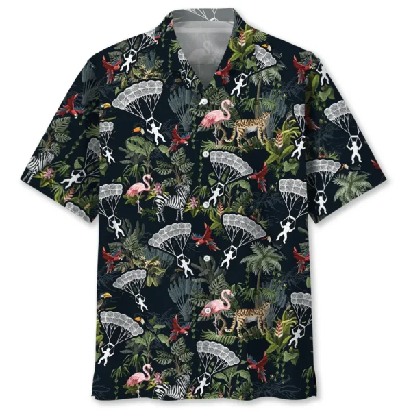 Parachutisme – Chemise hawaïenne tropicale