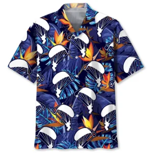 Parachutisme – Chemise hawaïenne tropicale