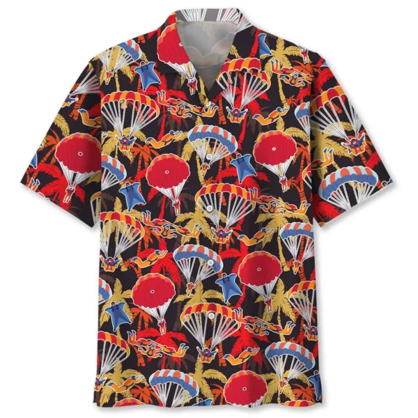 Parachutisme – Chemise hawaïenne tropicale