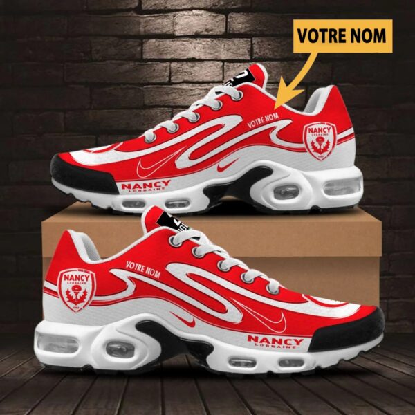 Chaussures Air Max Plus AS Nancy Lorraine Édition Limitée avec nom personnalisé