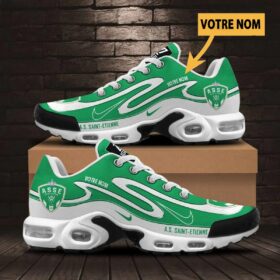 Chaussures Air Max Plus AS Saint-Étienne Édition Limitée avec nom personnalisé