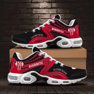 Chaussures Air Max Plus Biarritz Olympique Édition spéciale avec nom personnalisé