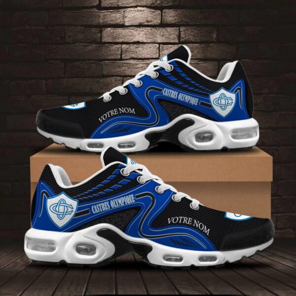 Chaussures Air Max Plus Castres Olympique Édition spéciale avec nom personnalisé