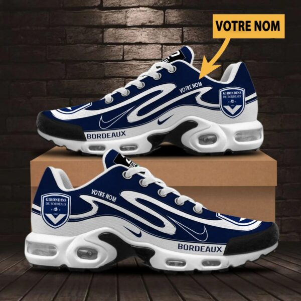 Chaussures Air Max Plus FC Girondins de Bordeaux Édition Limitée avec nom personnalisé