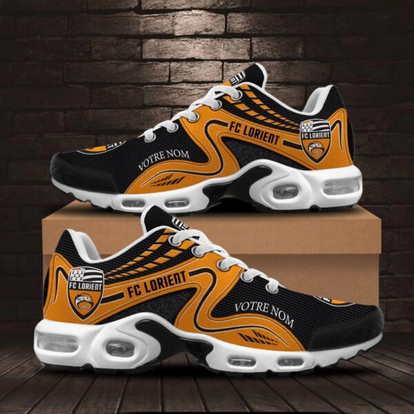 Chaussures Air Max Plus FC Lorient Édition spéciale avec nom personnalisé
