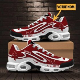 Chaussures Air Max Plus FC Metz Édition Limitée avec nom personnalisé