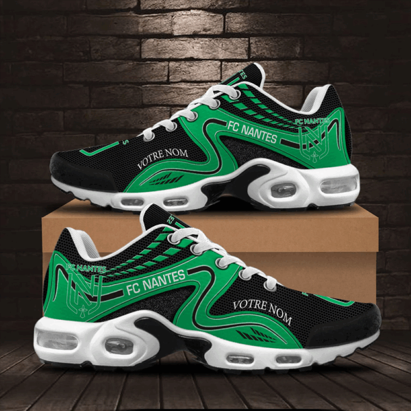 Chaussures Air Max Plus FC Nantes Édition spéciale avec nom personnalisé