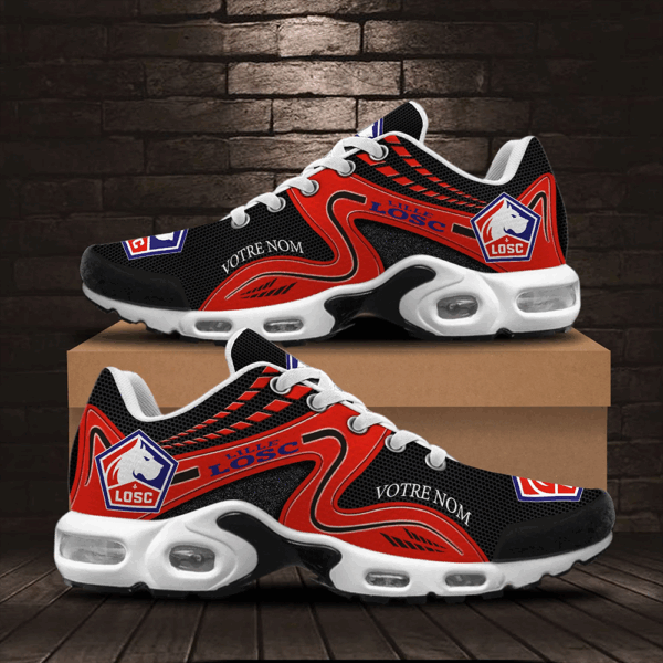 Chaussures Air Max Plus LOSC Lille Édition spéciale avec nom personnalisé
