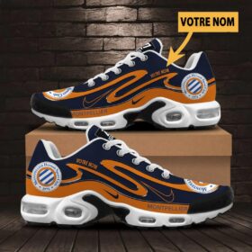 Chaussures Air Max Plus Montpellier HSC Édition Limitée avec nom personnalisé