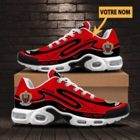 Chaussures Air Max Plus OGC Nice Édition Limitée avec nom personnalisé