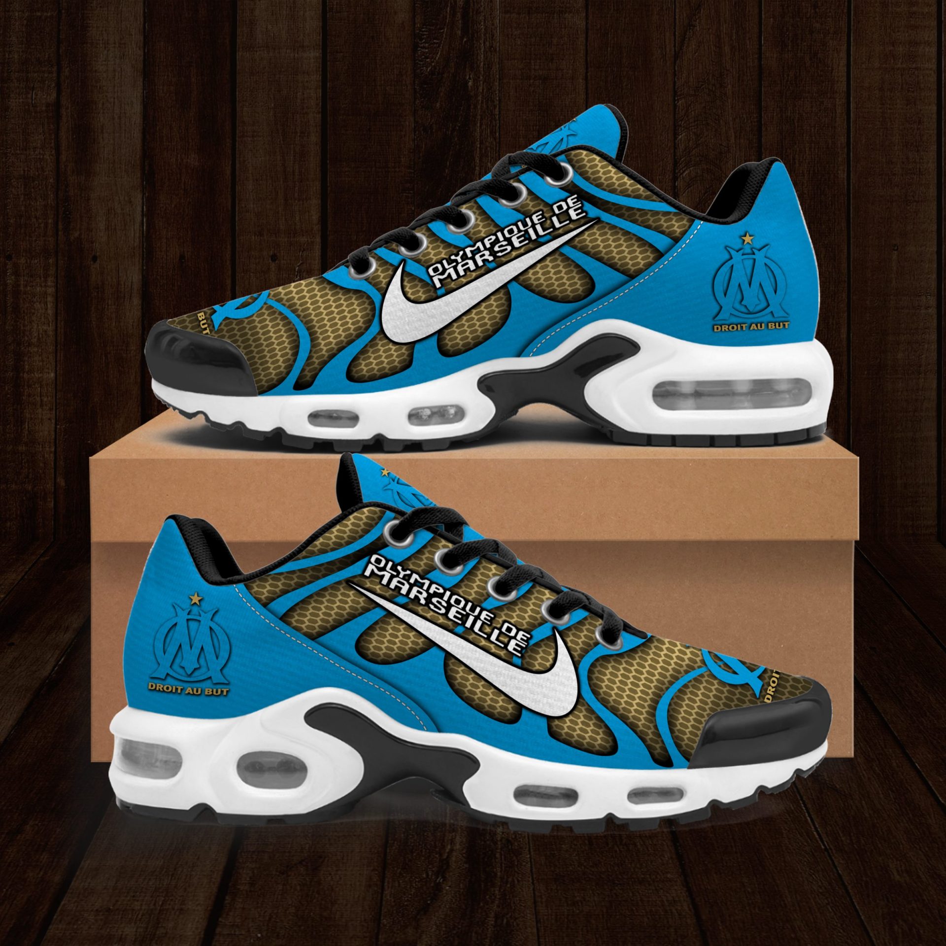 Olympique de Marseille - Chaussures Air Max Plus Style sportif – Image 2