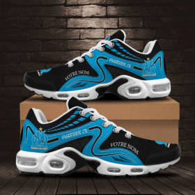 Chaussures Air Max Plus Olympique de Marseille Édition spéciale avec nom personnalisé