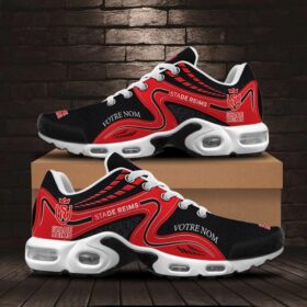 Chaussures Air Max Plus Stade de Reims Édition spéciale avec nom personnalisé