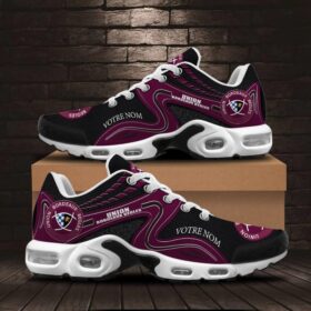 Chaussures Air Max Plus Union Bordeaux Bègles Édition spéciale avec nom personnalisé
