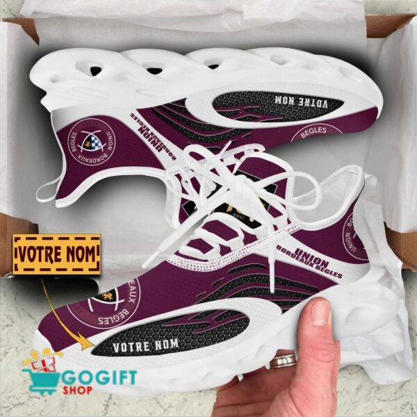 Chaussures Max Soul Union Bordeaux Bègles Édition spéciale avec nom personnalisé – Image 3