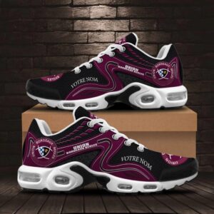 Chaussures Air Max Plus Union Bordeaux Bègles Édition spéciale avec nom personnalisé