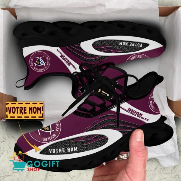 Chaussures Max Soul Union Bordeaux Bègles Édition spéciale avec nom personnalisé – Image 6