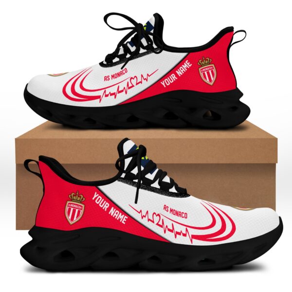 Chaussures Max Soul spéciales AS Monaco avec nom personnalisé – Image 2