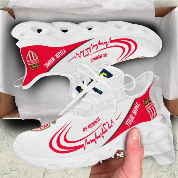 Chaussures Max Soul spéciales AS Monaco avec nom personnalisé – Image 3
