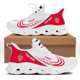 Chaussures Max Soul spéciales AS Monaco avec nom personnalisé