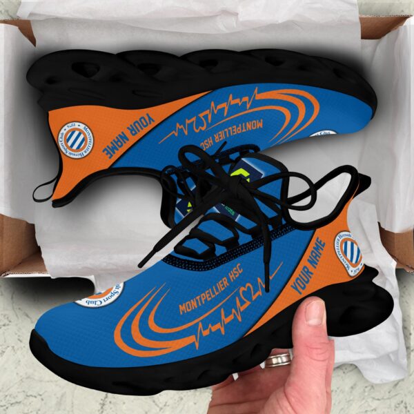 Chaussures Max Soul spéciales Montpellier Hérault SC avec nom personnalisé – Image 4