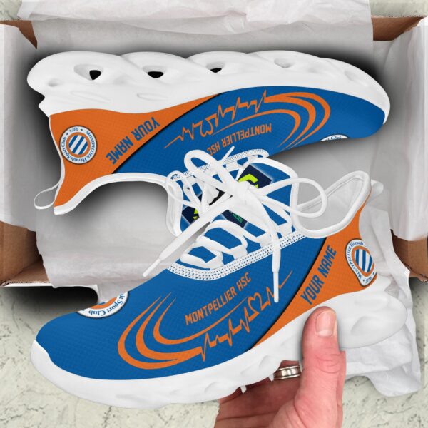 Chaussures Max Soul spéciales Montpellier Hérault SC avec nom personnalisé – Image 3
