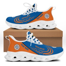 Chaussures Max Soul spéciales Montpellier Hérault SC avec nom personnalisé