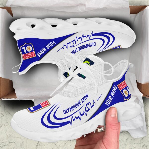 Chaussures Max Soul spéciales Olympique Lyonnais avec nom personnalisé – Image 3