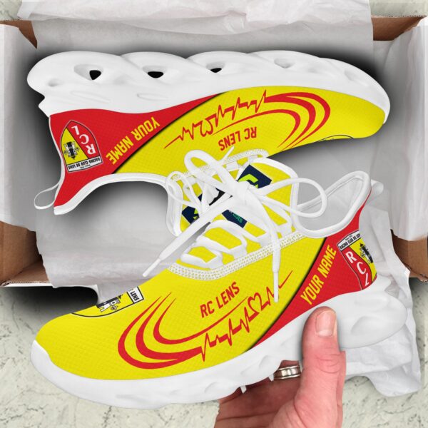 Chaussures Max Soul spéciales RC Lens avec nom personnalisé – Image 3