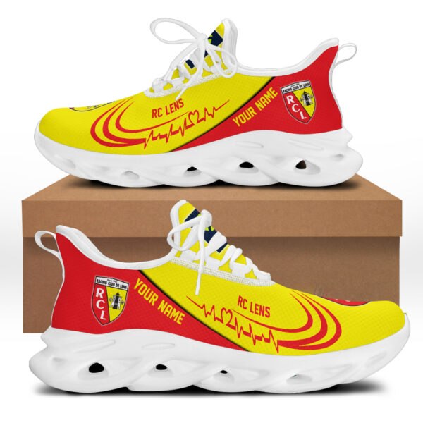 Chaussures Max Soul spéciales RC Lens avec nom personnalisé