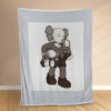 Plaid Bébé Kaws Adorable Couverture Polaire Plaid Canapé