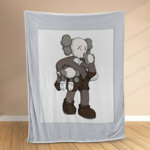 Plaid Bébé Kaws Adorable Couverture Polaire Plaid Canapé