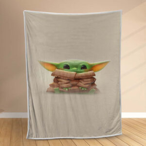 Plaid Bébé Yoda mignon dans Star Wars 3 Couverture Polaire Plaid Canapé