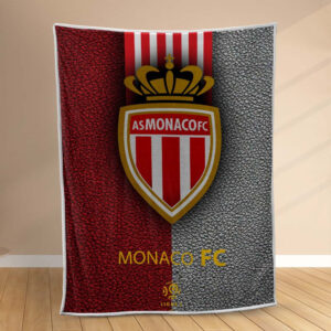 Plaid AS Monaco FC 3 Couverture Polaire Plaid Canapé