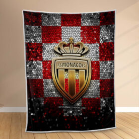 Plaid AS Monaco FC 8 Couverture Polaire Plaid Canapé