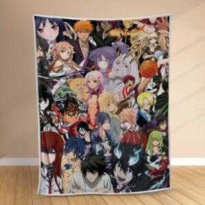 Plaid Anime Manga Crossover 1001 Couverture Polaire Plaid Canapé
