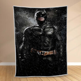 Plaid Batman nuit noire sous la pluie Couverture Polaire Plaid Canapé