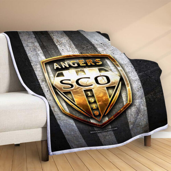 Plaid Angers SCO 6 Couverture Polaire Plaid Canapé – Image 2