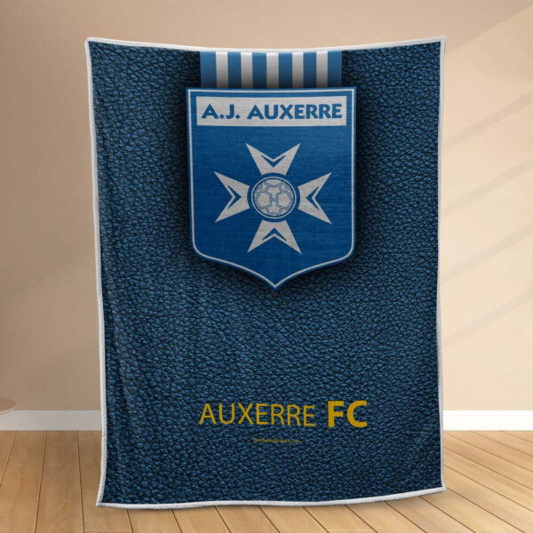 Plaid AJ Auxerre 3 Couverture Polaire Plaid Canapé