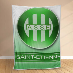 Plaid AS Saint-Etienne 6 Couverture Polaire Plaid Canapé