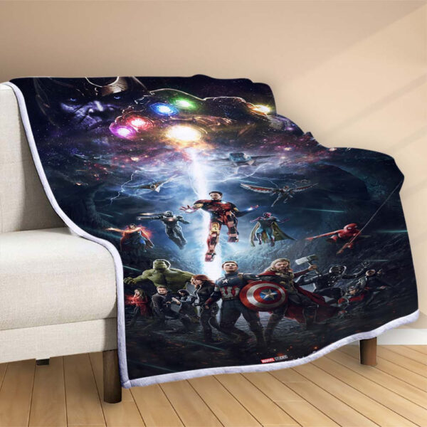 Plaid Bataille finale des Avengers Endgame Couverture Polaire Plaid Canapé – Image 2