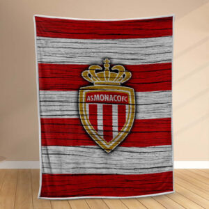 Plaid AS Monaco FC 6 Couverture Polaire Plaid Canapé