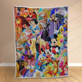 Plaid Tous les personnages Disney Couverture Polaire Plaid Canapé