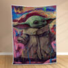 Plaid Bébé Yoda si mignon Couverture Polaire Plaid Canapé